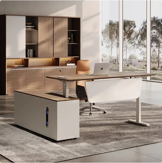 Office Furniture Logo - طاولة مكتب حديثة وبسيطة للمدير التنفيذي،