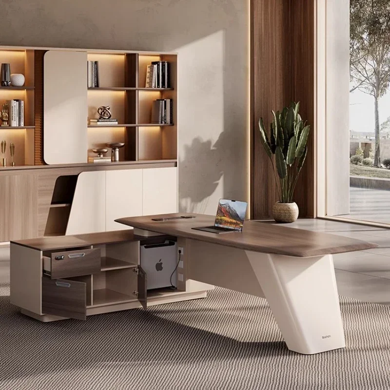 Office Furniture High End - مكتب مكتب قيادة بسيط وحديث وخفيف