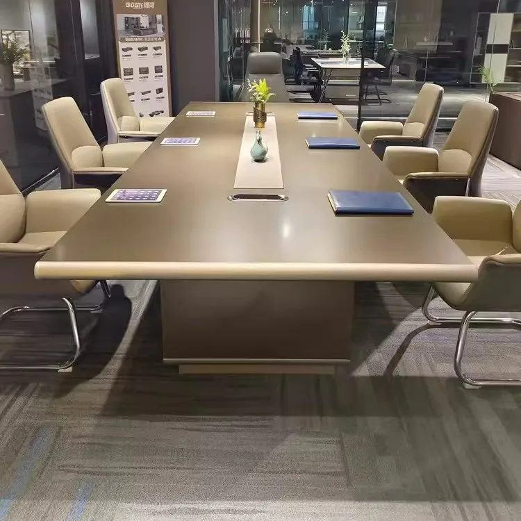 Office Furniture High End - طاولة مؤتمرات كبيرة، فاخرة خفيفة، غرفة
