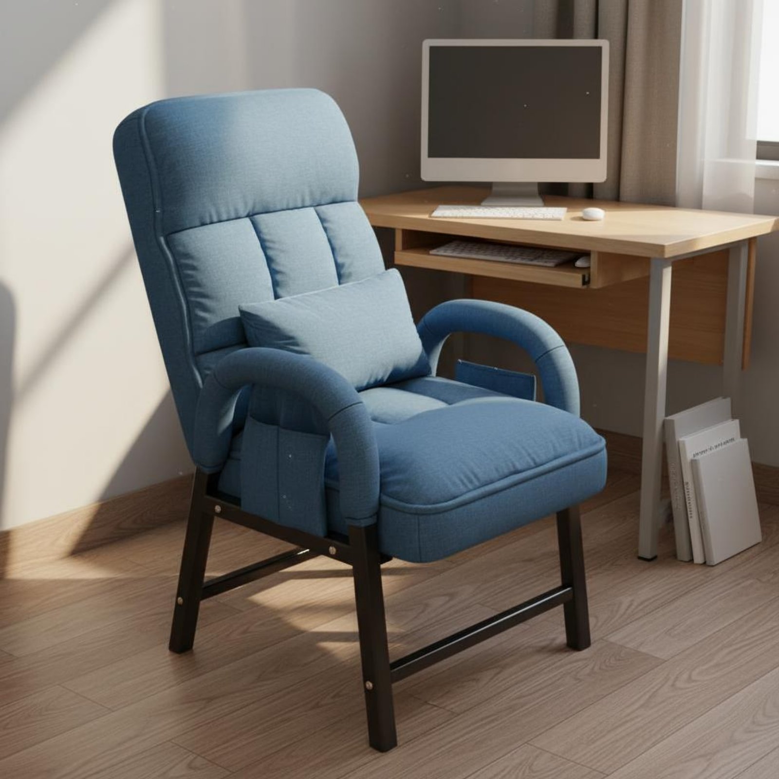 Furniture Chairs For Office - كرسي استرخاء فاخر بمسند ظهر قابل