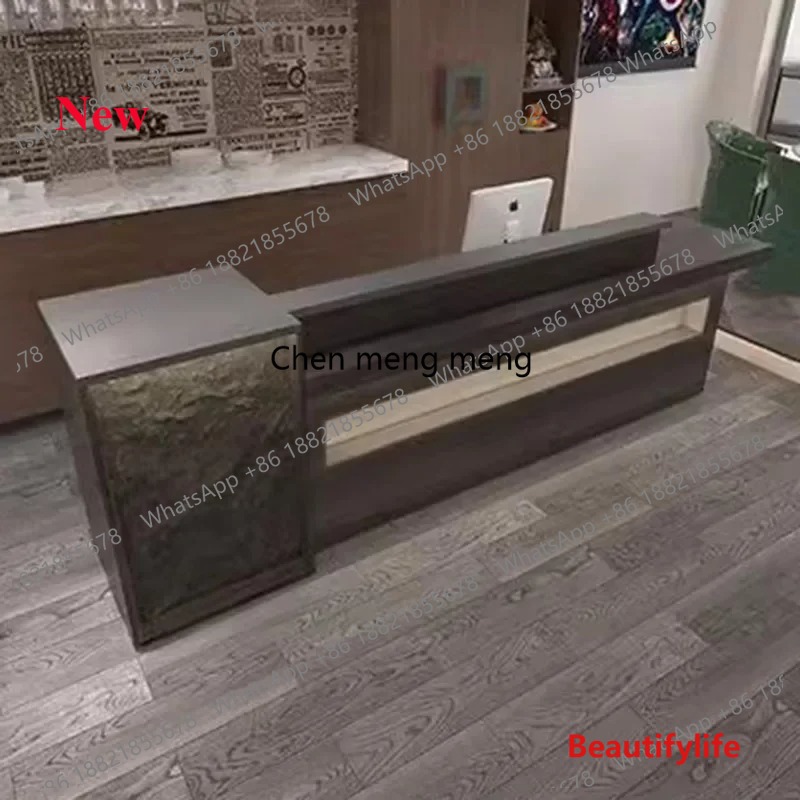 Office Furniture Center - 03A مكتب استقبال حديث ومهني، كاونتر