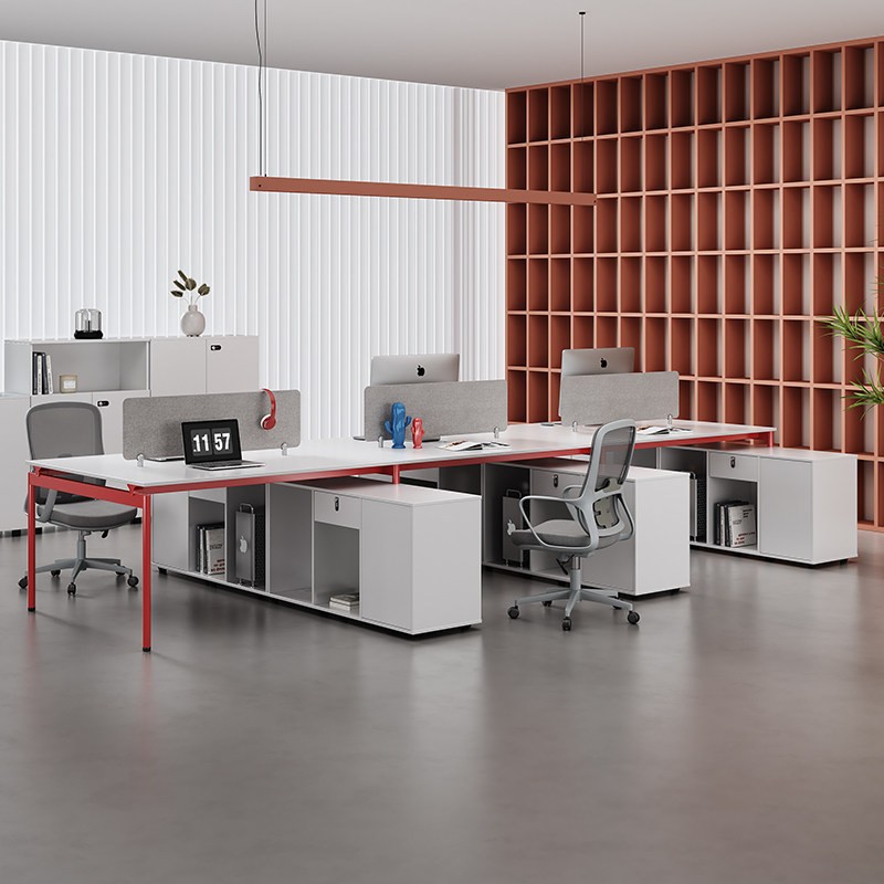 Office Furniture High End - طاولة موظفين فاخرة، مكتب، مجموعة كراسي