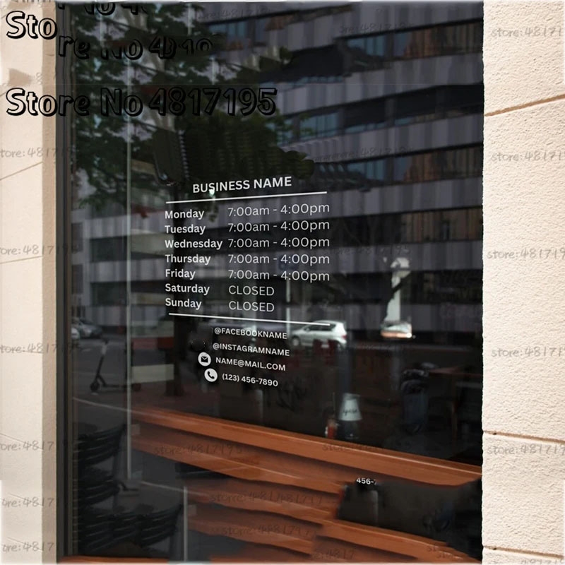 Office Furniture Logo - ملصق حائط مصنوع من الفينيل للنافذة