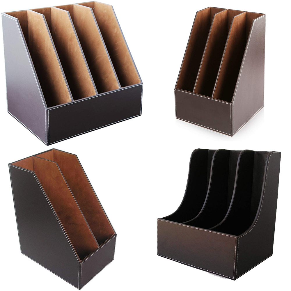 Desktop Filing Tray - Xryy-منظم ملف جلدي عمودي ، 2/3/4