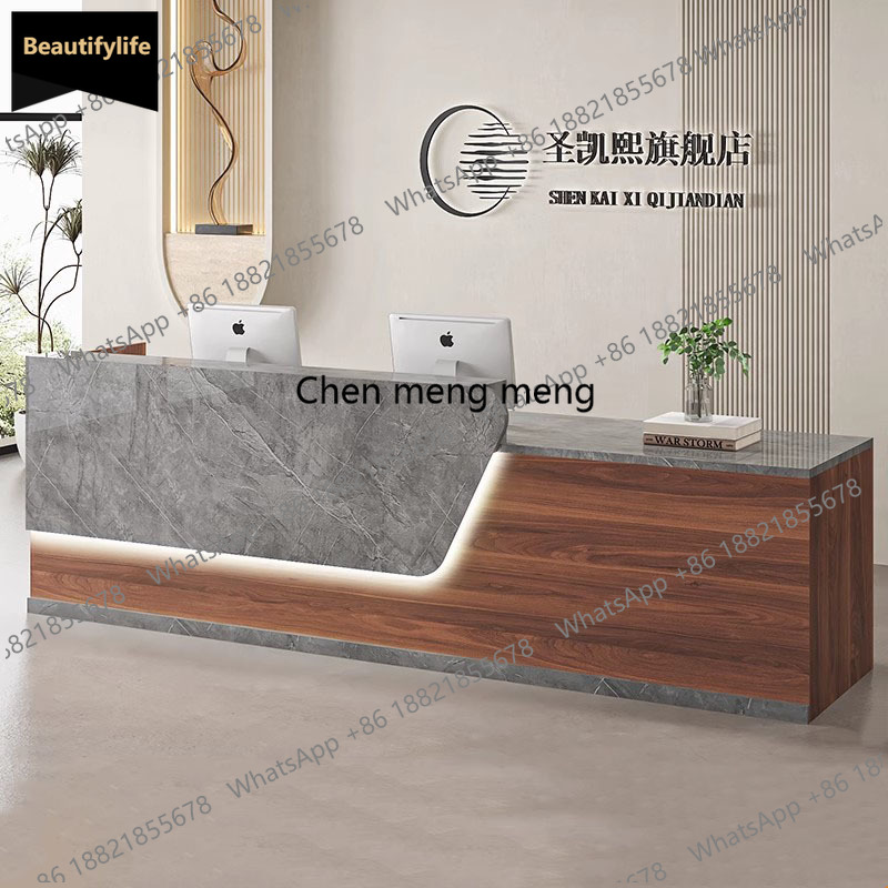Office Furniture Logo - C85 صالون مكاتب الاستقبال الحديثة الفاخرة