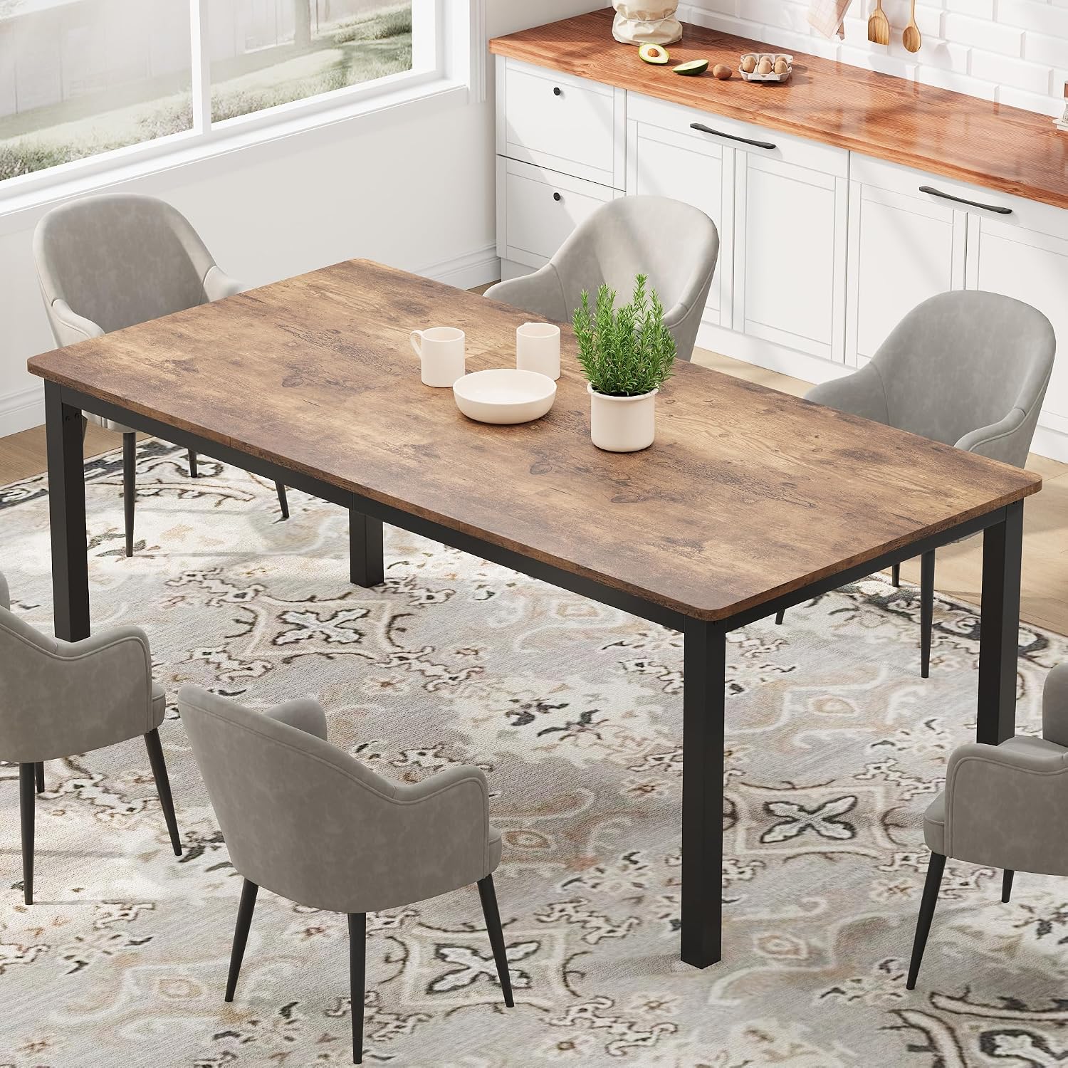 Conference Table Round - طاولة طعام صناعية بطول 71 بوصة