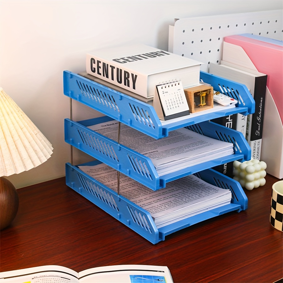 Desktop Filing Tray - منظم ملفات مكتبي قابل للتوسيع بثلاث