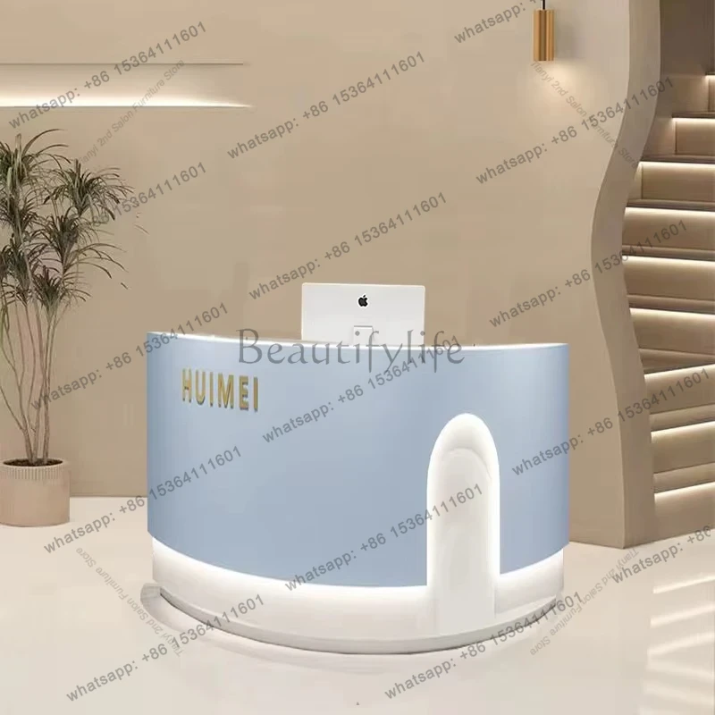 Office Furniture Center - أفضل المبيعات: مكتب استقبال بتصميم قوسي
