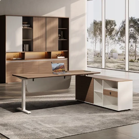 طاولة مكتب حديثة وبسيطة للمدير - مراجعة Office Furniture Logo وسعره