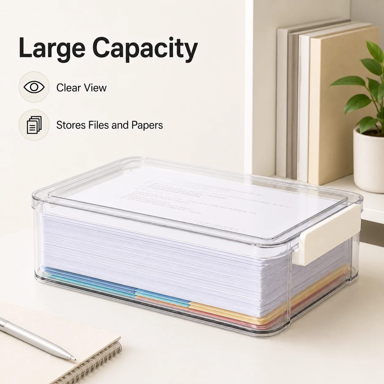 صندوق منظم ملفات شفاف من البول - مراجعة Desktop Filing Tray وسعره