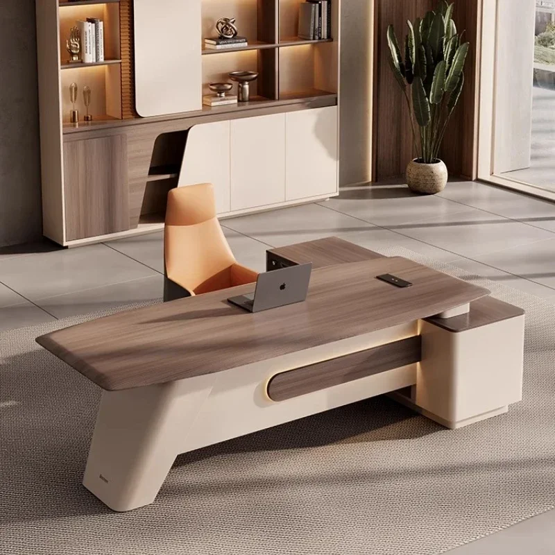 مكتب مكتب قيادة بسيط وحديث وخف - مراجعة Office Furniture High End وسعره
