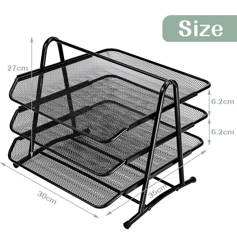 منظم ملفات مكتبي منزلق بثلاث ط - مراجعة Desktop Filing Tray وسعره