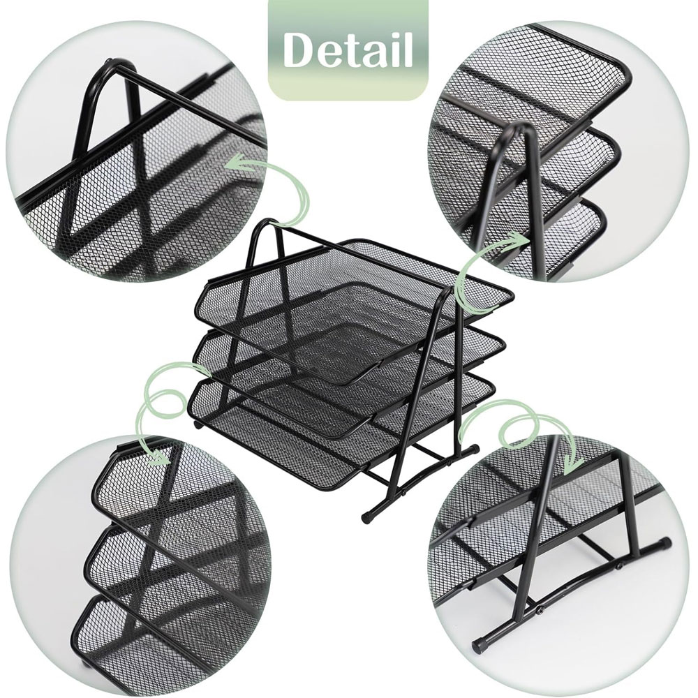 منظم ملفات مكتبي منزلق بثلاث ط - مراجعة Desktop Filing Tray وسعره