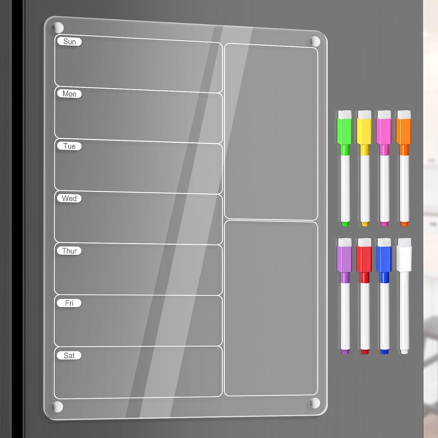 لوح تخطيط الوجبات الأسبوعية ال - مراجعة Dry Erase Weekly وسعره