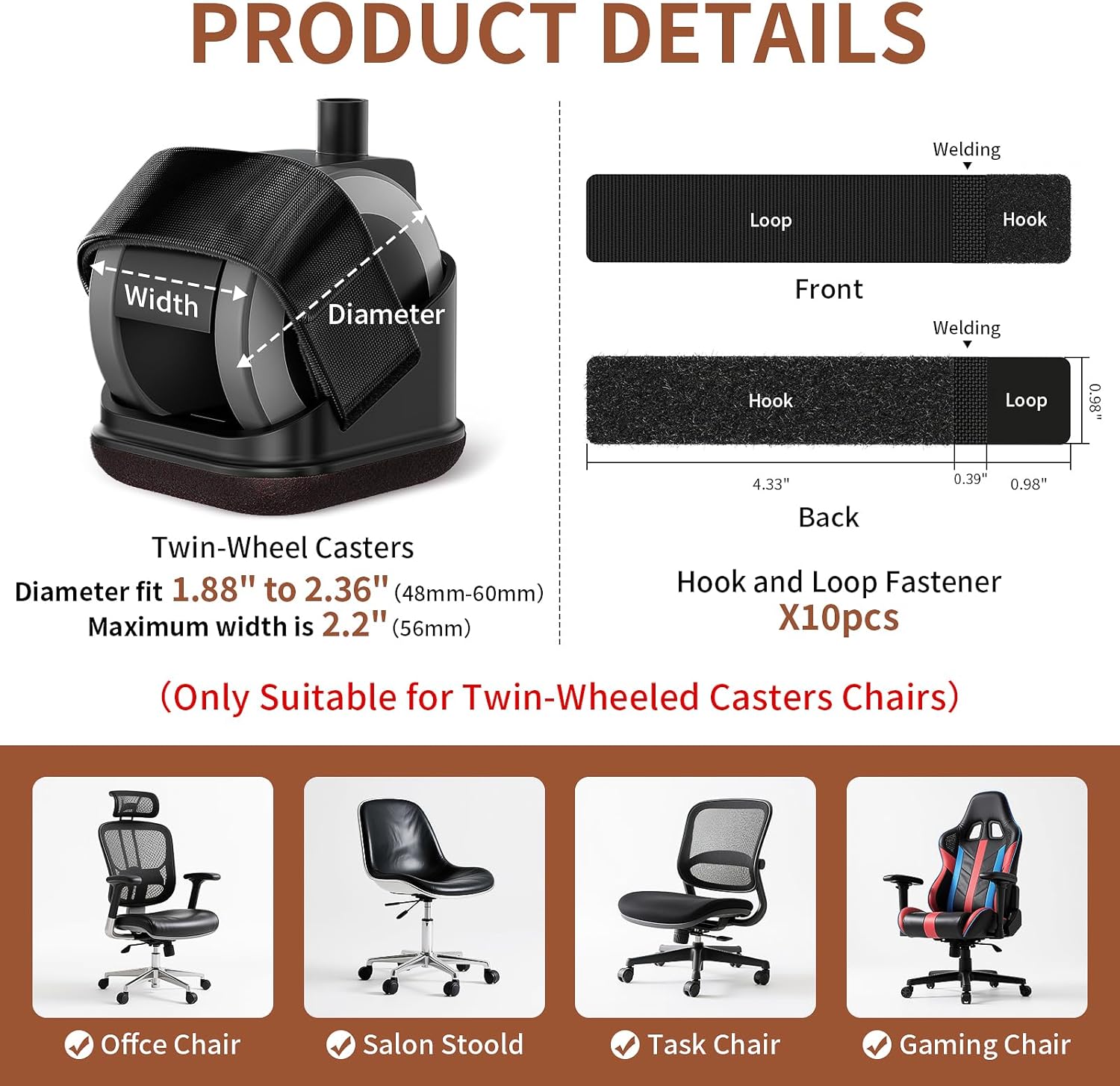 5 قطع واقيات أرجل الكراسي، سدا - مراجعة Office Furniture Equipment وسعره