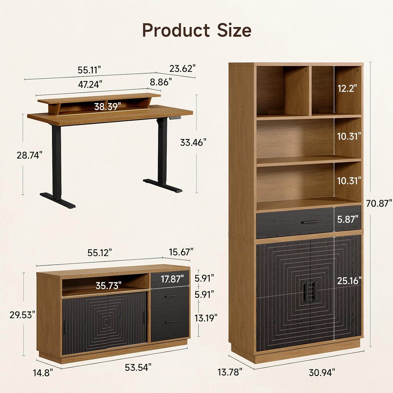 مجموعة مكتب وطاولة تنفيذية حدي - مراجعة Office Furniture Set وسعره