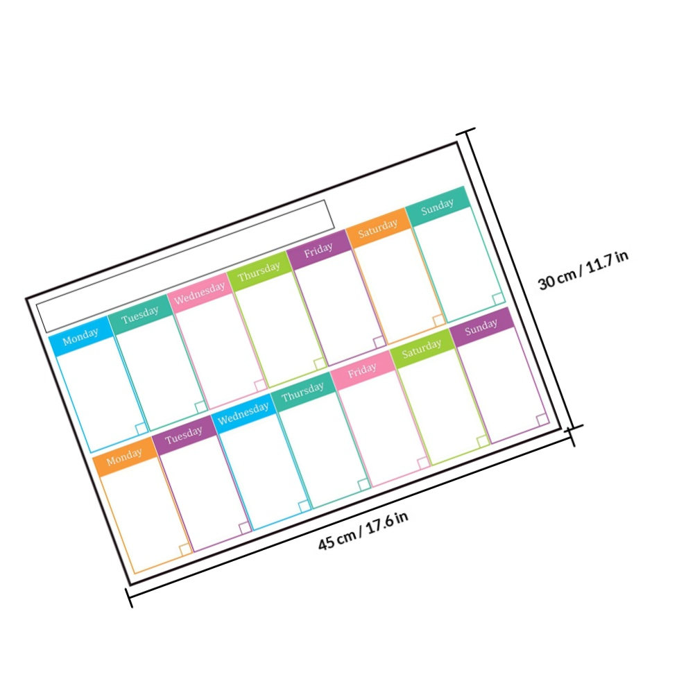 لوح تقويم أسبوعي لاصق قابل للم - مراجعة Dry Erase Weekly وسعره