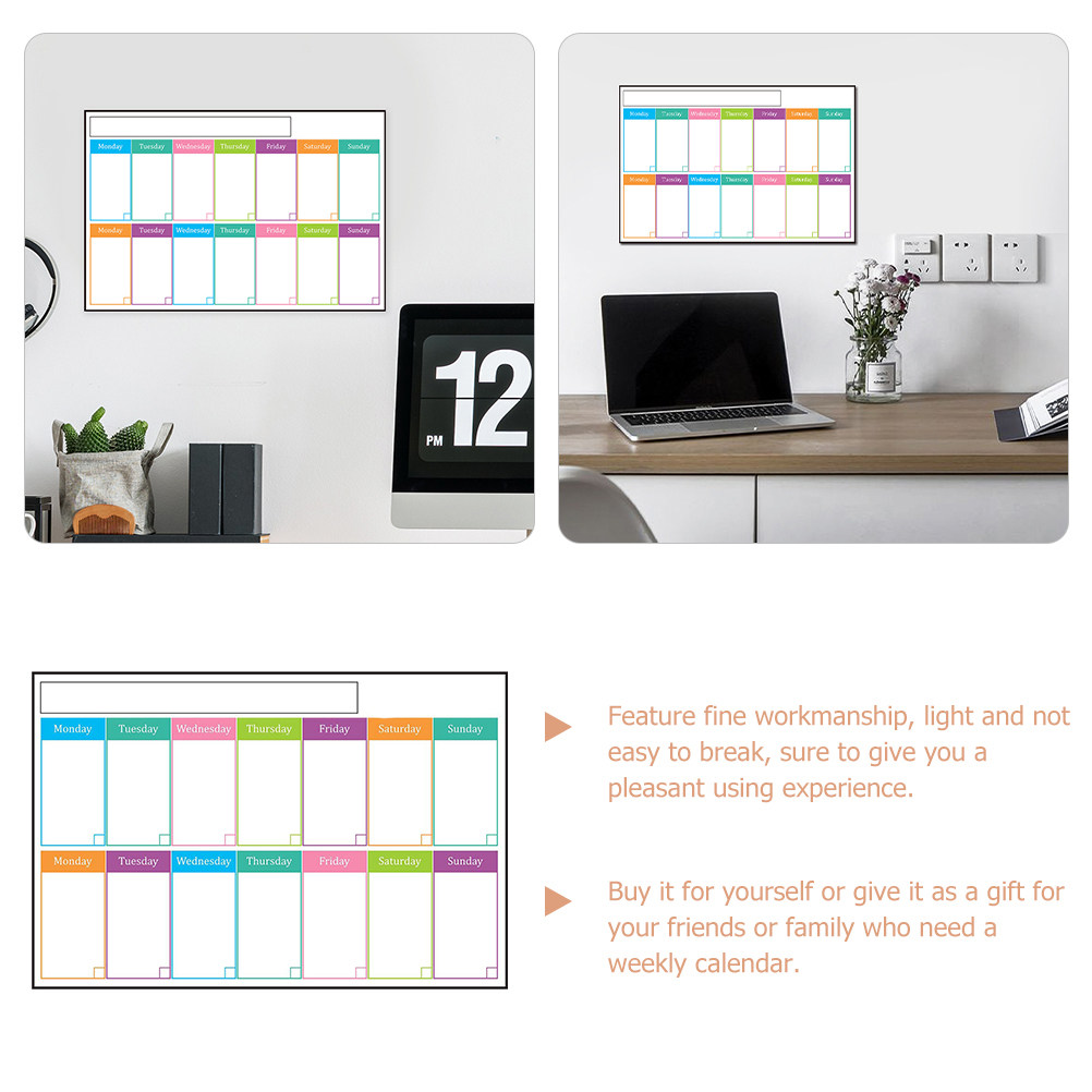 لوح تقويم أسبوعي لاصق قابل للم - مراجعة Dry Erase Weekly وسعره