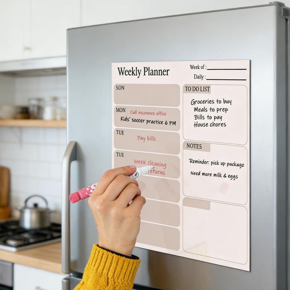 تقويم مغناطيسي قابل للمسح الجا - مراجعة Dry Erase Weekly وسعره