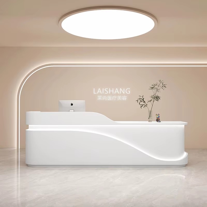 مكاتب استقبال كبيرة للفنادق، ط - مراجعة Office Furniture Logo وسعره