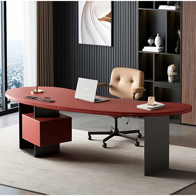 مكتب كمبيوتر فاخر من الجلد بتص - مراجعة Office Furniture High End وسعره