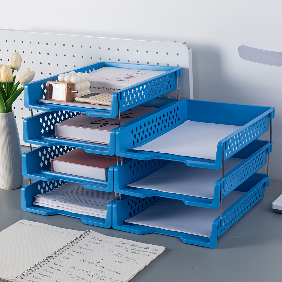 مكتب تكويم الطبقات رف الملفات  - مراجعة Desktop Filing Tray وسعره