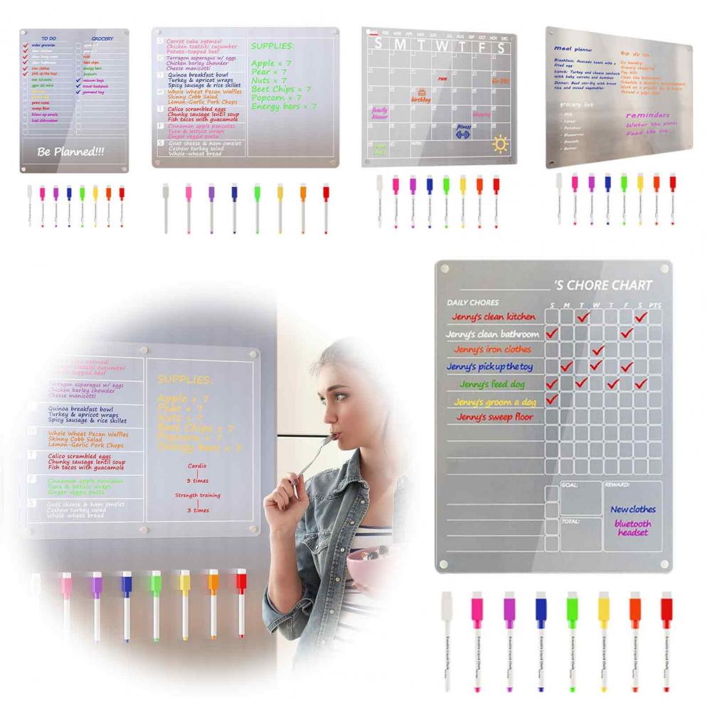 تقويم حائط أكريليك للتخطيط، لو - مراجعة Dry Erase Weekly وسعره