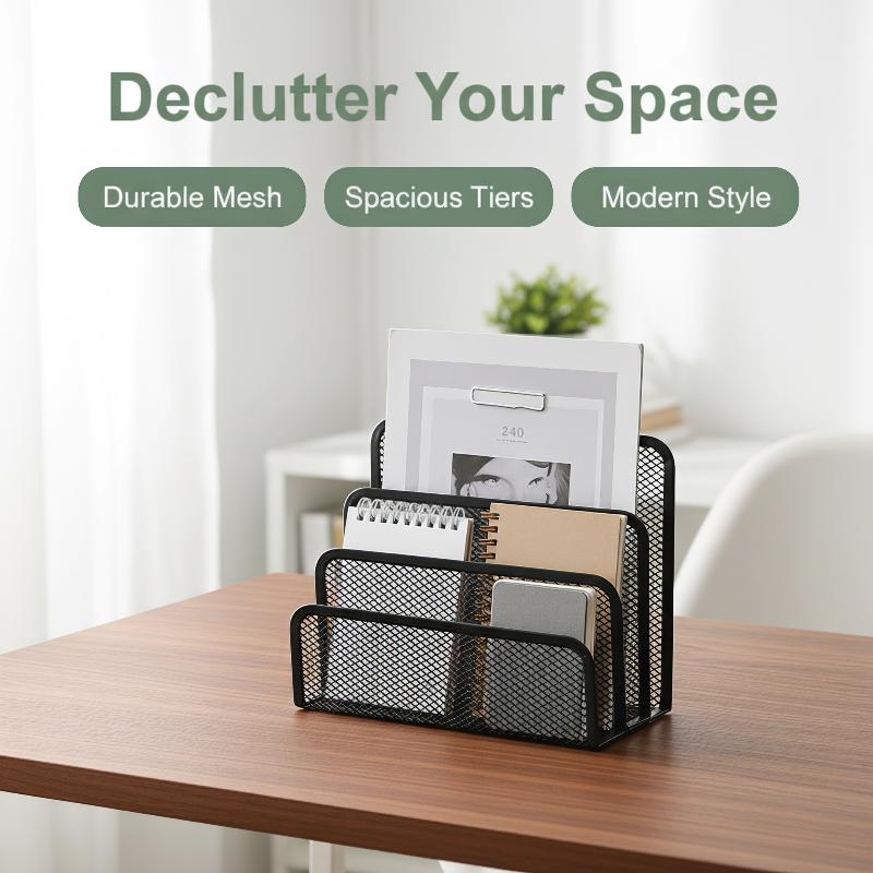 منظم مكتب ثلاثي الطبقات من الش - مراجعة Desktop Filing Tray وسعره