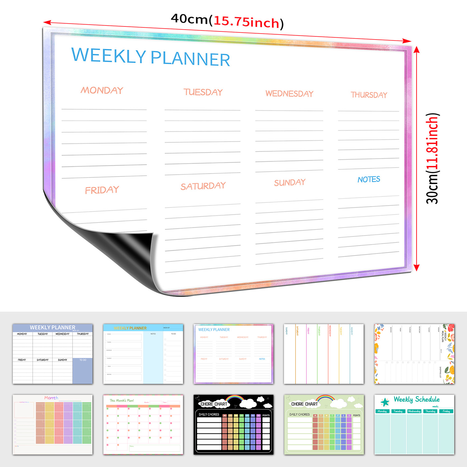 لوح تخطيط أسبوعي مغناطيسي للثل - مراجعة Dry Erase Weekly وسعره